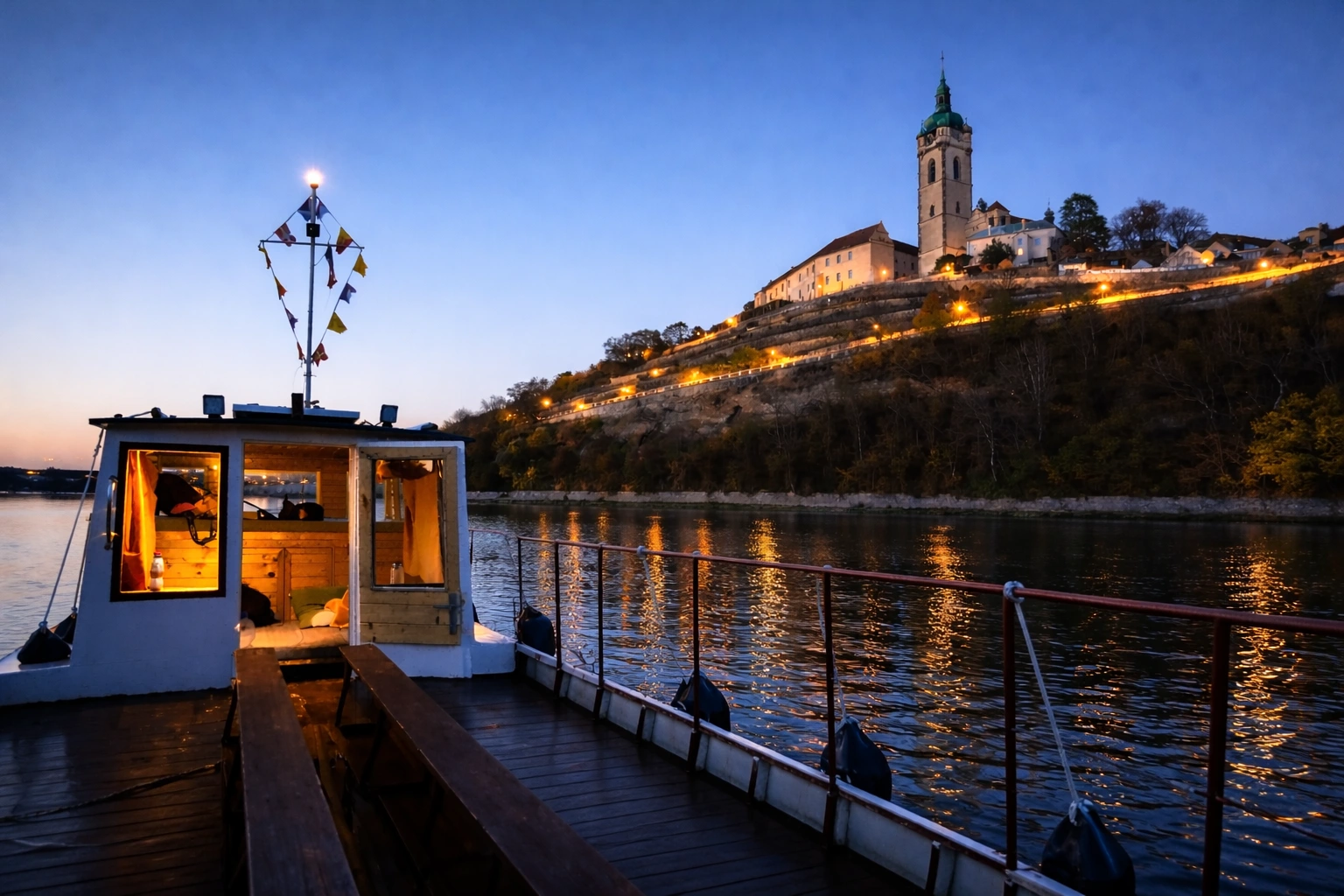 Pohled na Mělnický zámek